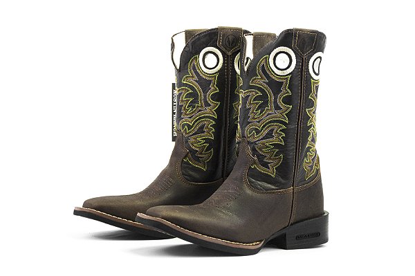 Bota Masculina Austin / Tabaco Verde - Solado Flex