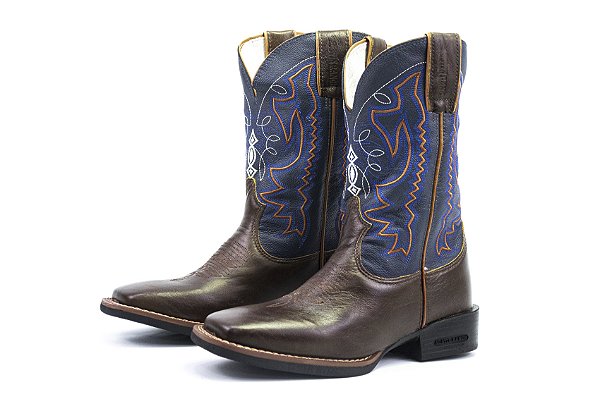 Bota Masculina Austin / Jabuticaba Azul Marinho - Solado Flex