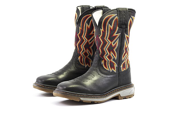 Bota Masculina Durango / Preto Preto - Solado Work