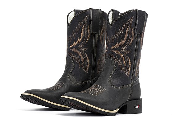 Bota Masculina Mr West Bordado Marrom - Flex