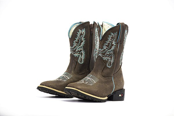 Bota Mr West Infantil Mad Dog Cafe Turquesa - Flex