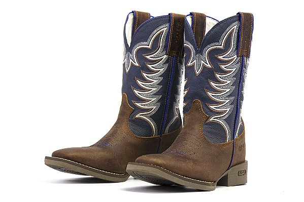Bota Masculina Durango / Red Dog Azul Bic - Solado Gel