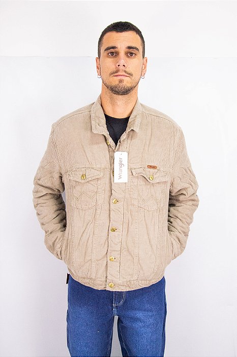 Jaqueta Masculina Wrangler WM9752KA - Veludo Bege