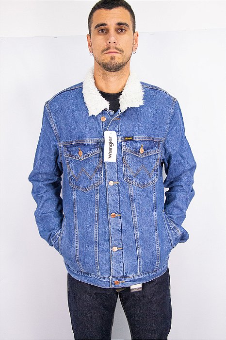 Jaqueta Masculina Wrangler WM9717UN - Jeans Retrô