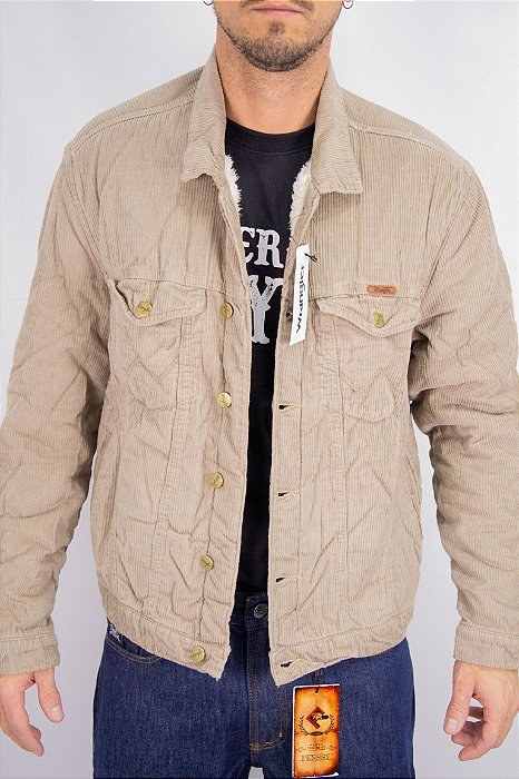 Jaqueta Masculina Wrangler WM9752CH - Veludo Clara