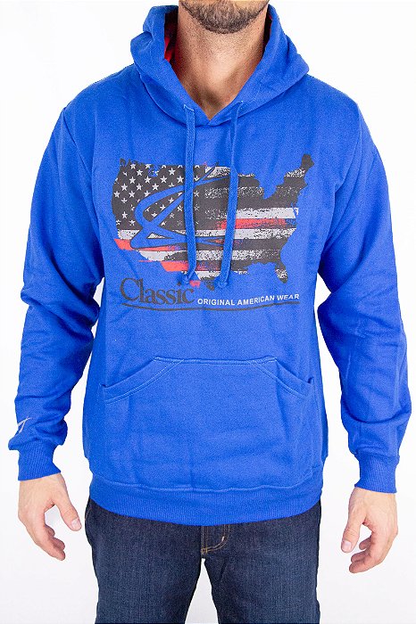 Moletom Masculino Classic Azul