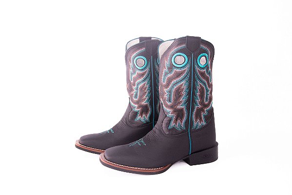 Bota Masculina Durango / Preto/ Verde Preto - Solado Gel