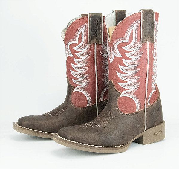 Bota Masculina Durango / Med Dog/ Cereja - Solado Gel