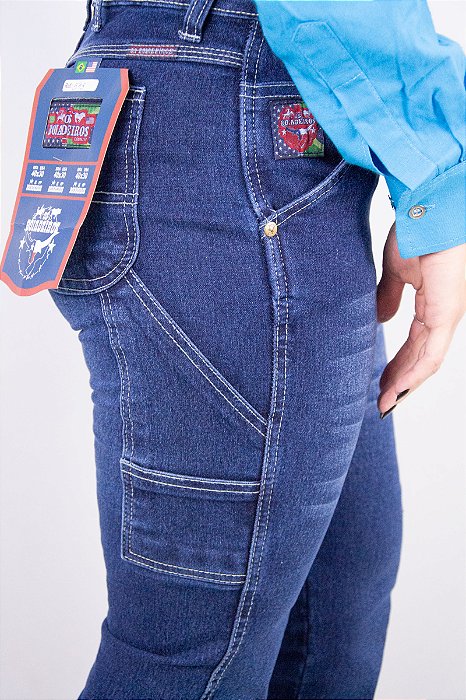Calça Feminina Os Boiadeiros Carpinteira Escura