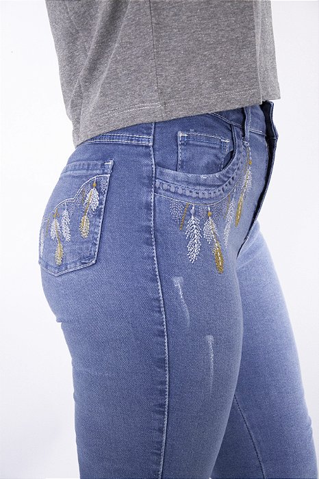 Calça Feminina Best Rodeio Flare Bordada Villa - F506