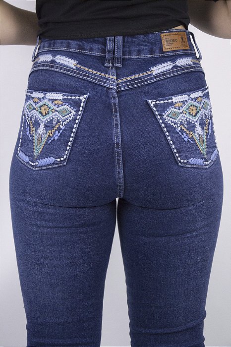 Calça Feminina Best Rodeio Flare Bordada F502