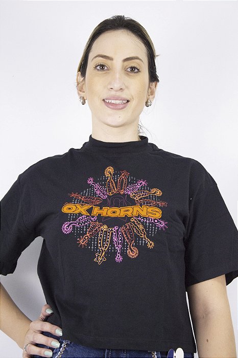 T-SHIRT Feminina Ox Horns - Ref 6416
