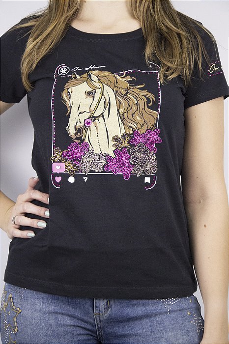 T-SHIRT Feminina Ox Horns - Ref 6417