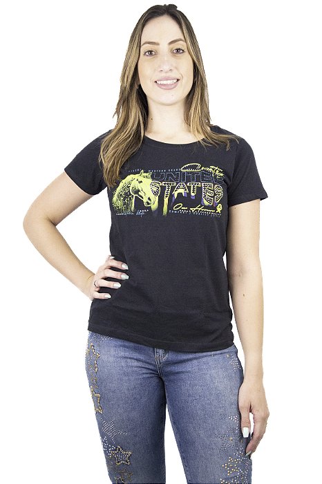 T-SHIRT Feminina Ox Horns - Ref 6415