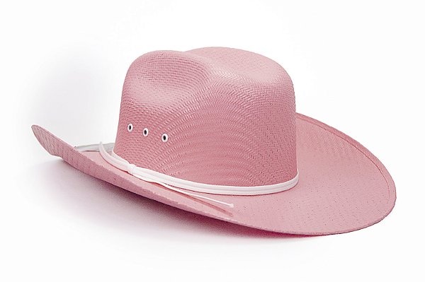 Chapéu Infantil Lone Star Palha Rosa