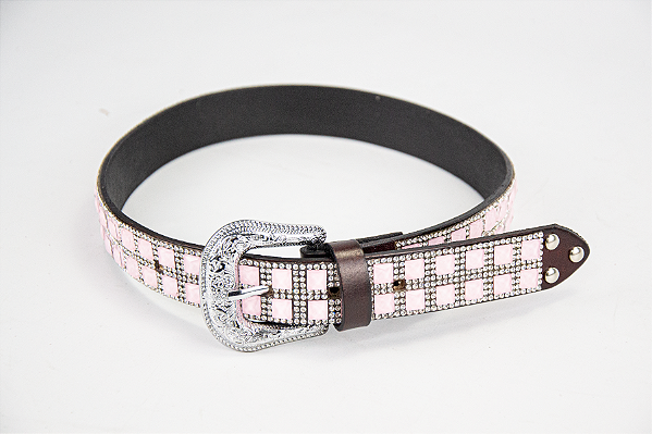 Cinto Feminino Infantil Rosa Brilho