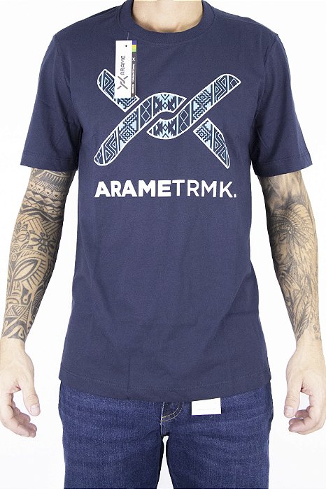 Camiseta Masculina Arame Cor/ Modelo Arm African Met