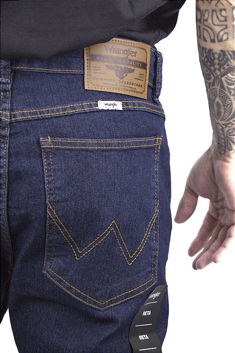 Calça Masculina Wrangler Reta com Lycra Modelo WM1215
