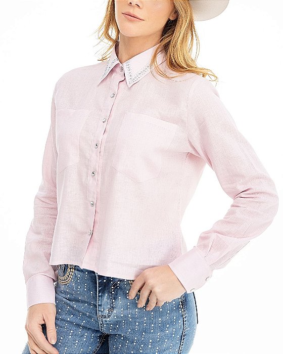 Camisa Feminina Zenz Cropped Shell