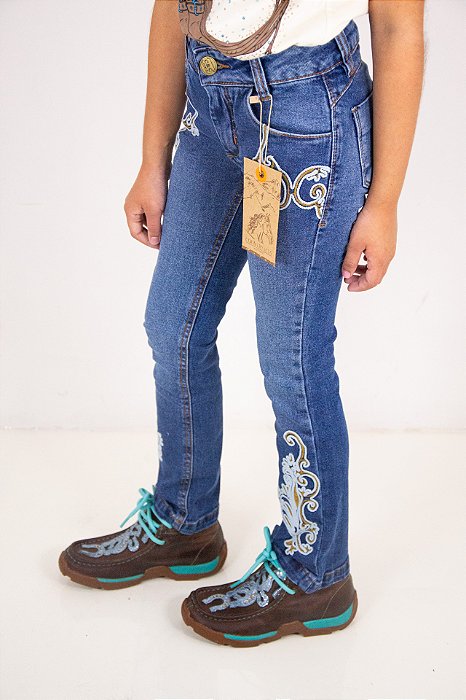 Calça Feminina Infantil Country e cia Ref. 4262