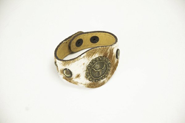 Pulseira Feminina Goyazes em couro