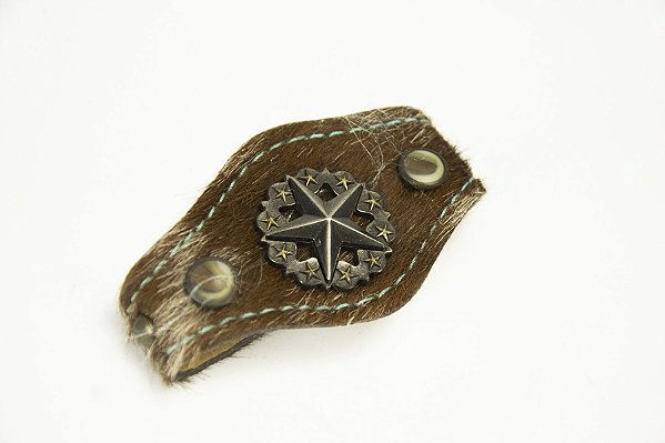Pulseira Feminina Goyazes em couro