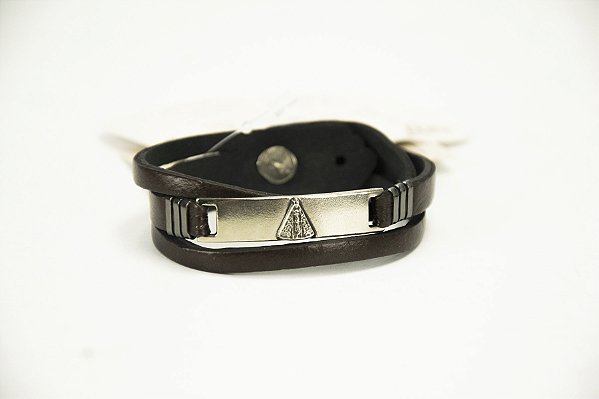 Pulseira Masculina em couro