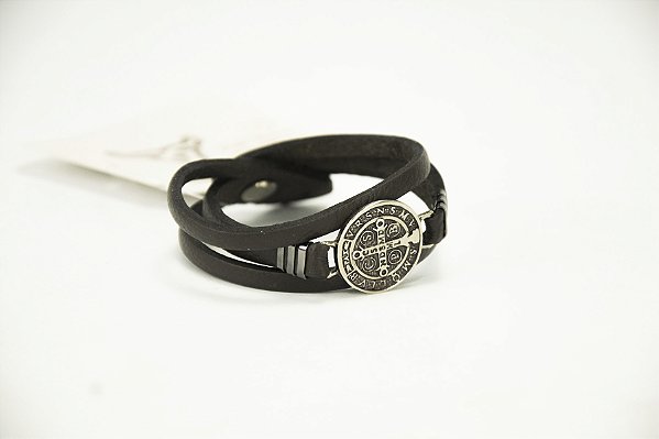 Pulseira Masculina em couro