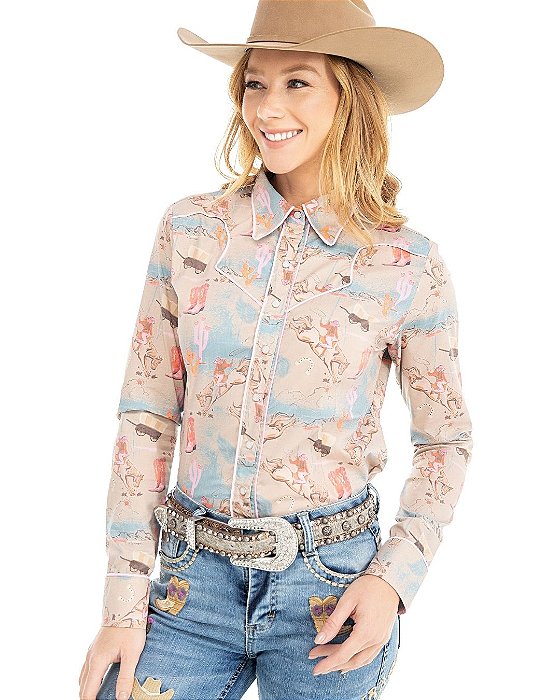 Camisa Feminina Zenz Cowgirl Era