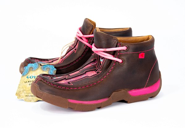Destroyer Feminino Infantil Goyazes 212006-C Cor Couro Dallas Tabaco/ Sola Ambar Rosa