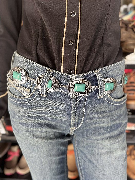 Cinto feminino Metal Paul western