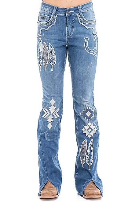 Calça Feminina Zenz Western Cowhide