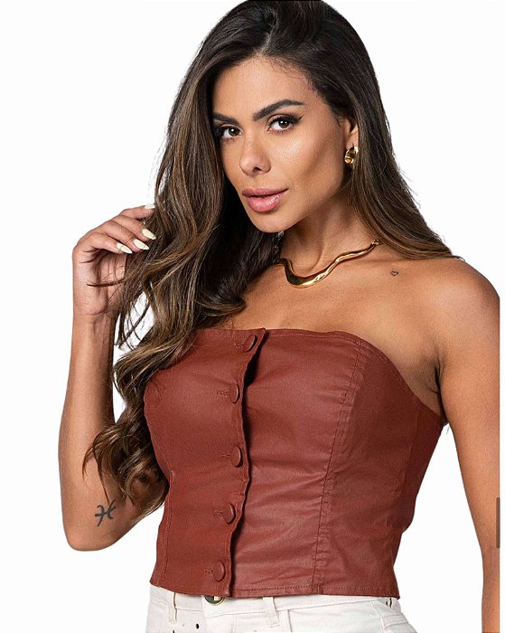 Corselet Feminino Marrom Buphalos