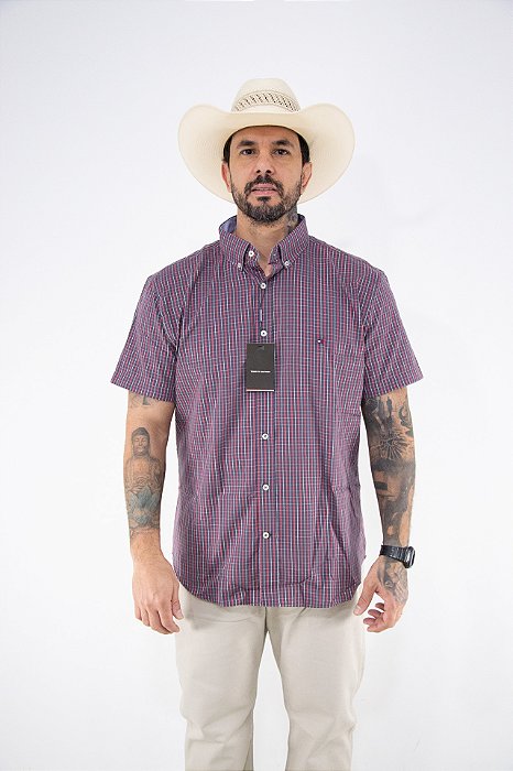 Camisa Masculina Manga Curta Tommy Hilfiger