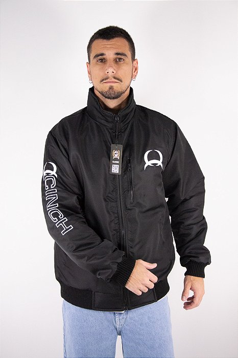 Jaqueta Masculina Cinch Nylon - Bordado Branco/ Novo