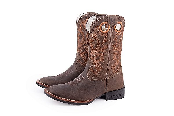 Bota Austin Unissex | Modelo 0146 | Cano Médio, Bico Quadrado e Solado Flex