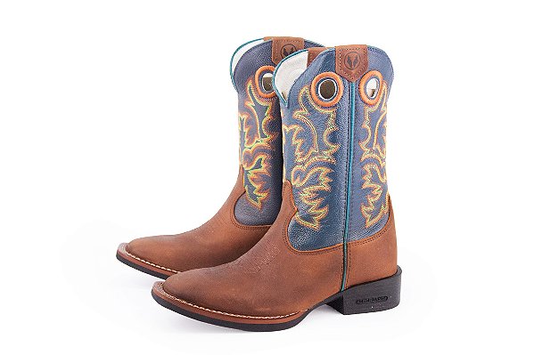 Bota Austin Ranch Unissex Bico Quadrado e Solado Flex 120153F2P