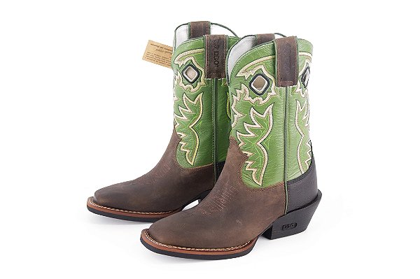 Bota Masculina Durango Carrapeta Salto Carrapeta/ Solado Gel/ Bico Quadrado/ Mad Dog Oliva 1421702126G2P