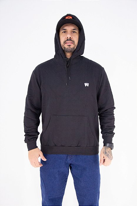Moletom Masculino Wrangler com Capuz - Preto