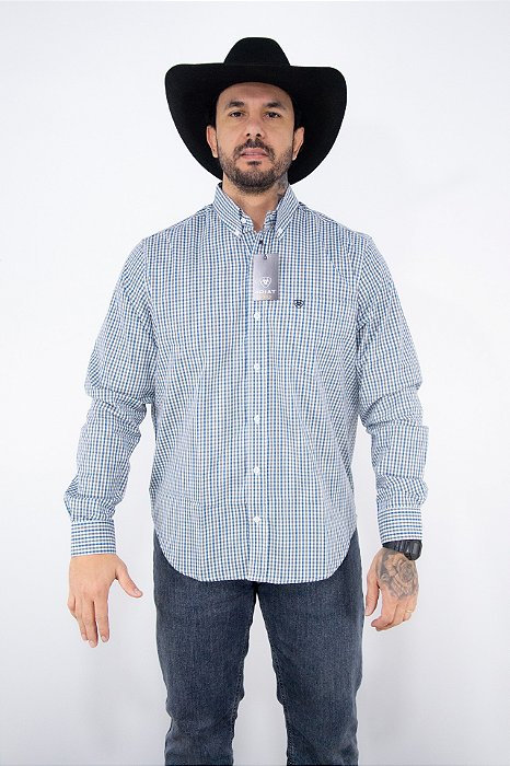Camisa Masculina Ariat Manga Longa