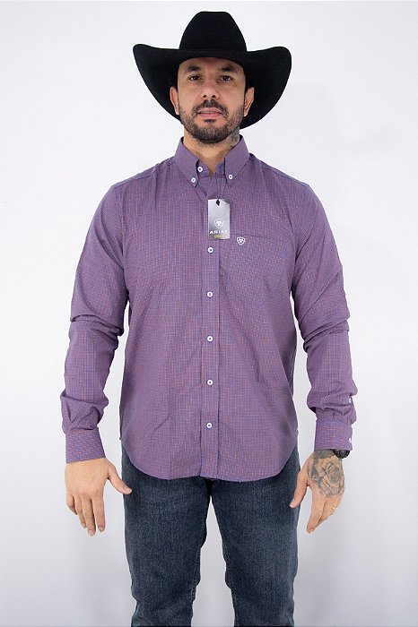 Camisa Masculina Ariat Manga Longa