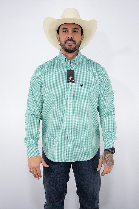 Camisa Masculina Ariat Manga Longa