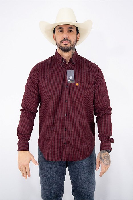 Camisa Masculina Ariat Manga Longa