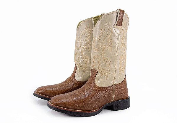 Bota Masculina Classic Solado Gel/ Montana Fulton/Branco