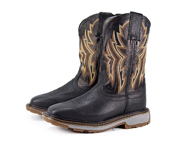 Bota Masculina Durango - Preto/Preto - Solado Work 2530