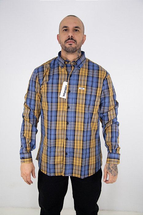 Camisa Masculina Wrangler Manga Longa WLS169