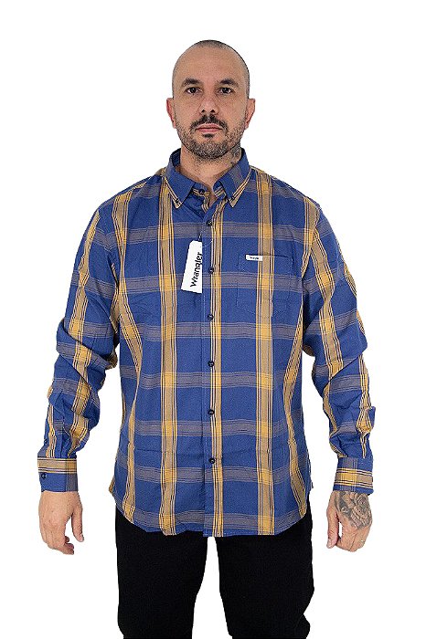 Camisa Masculina Wrangler Manga Longa WLS175
