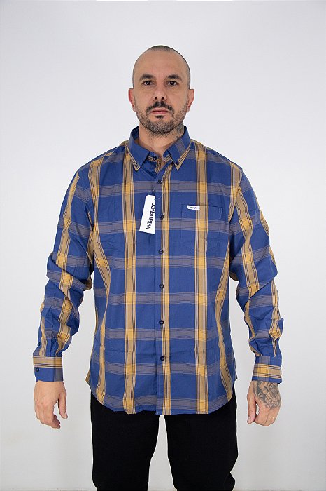 Camisa Masculina Wrangler Manga Longa WLS175