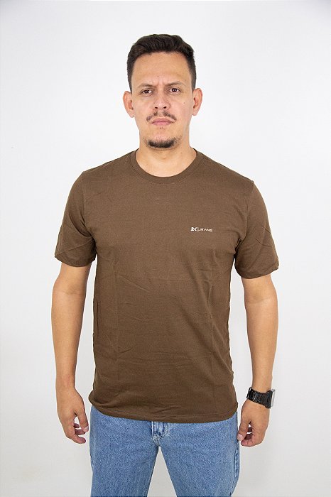 Conjunto de Camisetas Country Basic 2K Jeans Malha Premium Pacote com 03 unidades Marrom/Bege/Palha