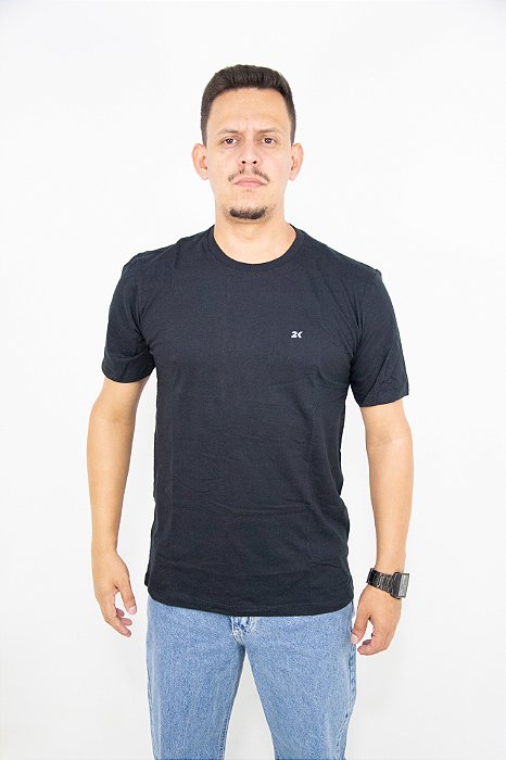 Conjunto de Camisetas Country Basic 2K Jeans Malha Premium Pacote com 03 unidades Preta/Cinza Claro/Branca